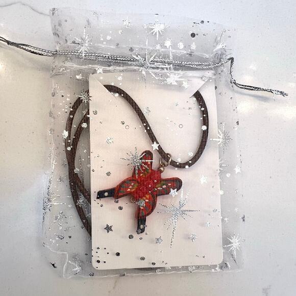 Hand-Carved Wooden Butterfly Pendant Necklace – Fairycore Gorpcore Style - Picture 2 of 6